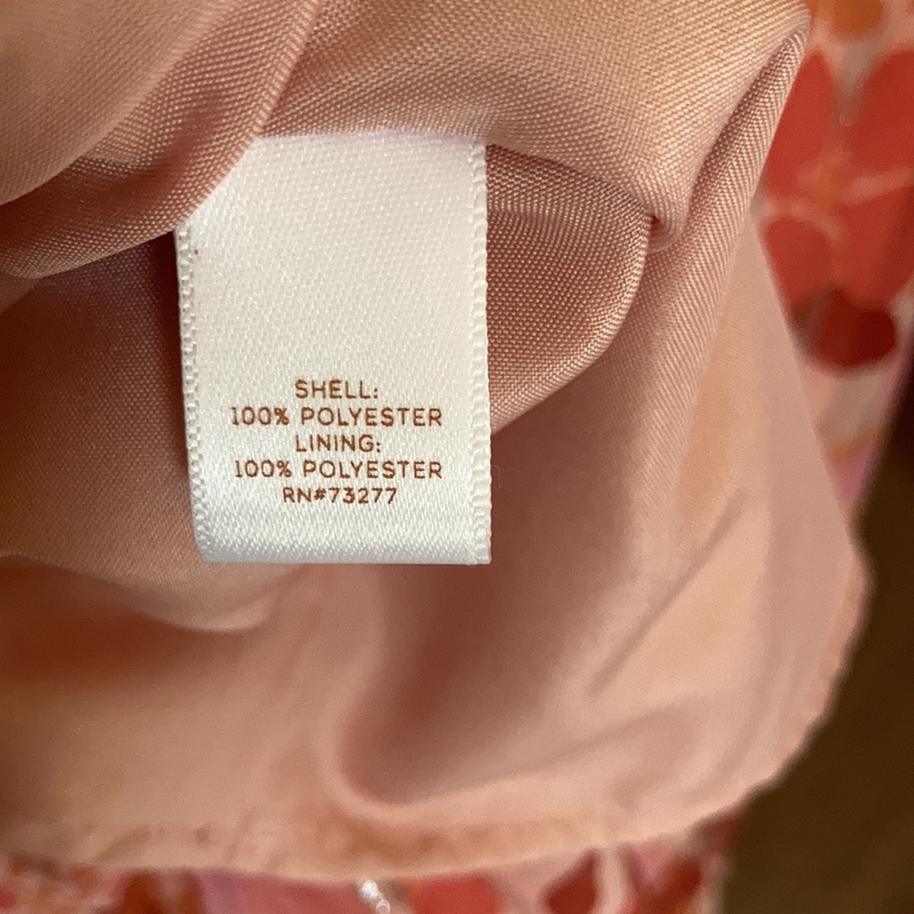 Relist9/28 LC Lauren Conrad floral print dress ruffle & metallic details boho XS - Picture 17 of 17